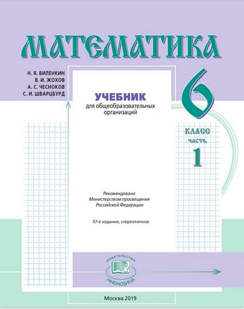 Математика. 6 класс. 2019. Часть 1