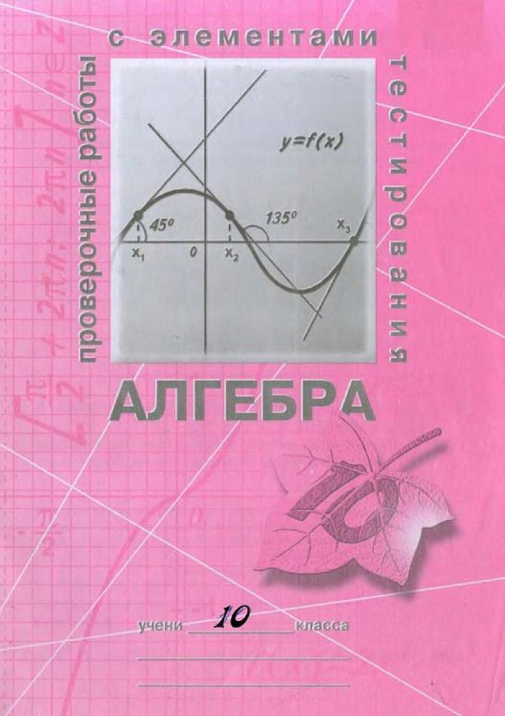 Проверочные работы с элементами тестирования. 10 класс.
