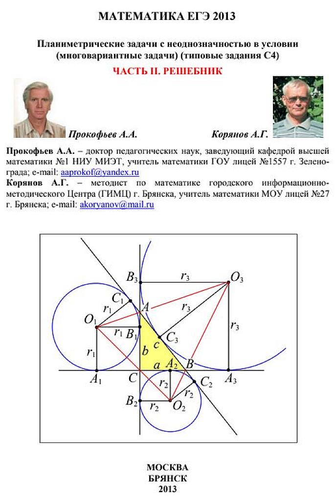 Решебник. Типовые задания С4. 2013 г.