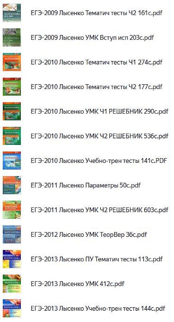 Все книги от 2009 до 2018 г.