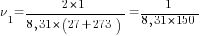 {nu_1}={2*1}/{8,31*(27+273)}=1/{8,31*150}