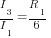 I_3/I_1=R_1/6