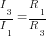 I_3/I_1=R_1/R_3