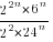 2^{2n}*6^n/{2^2*24^n}