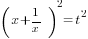 (x+1/x)^2=t^2