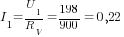 I_1=U_1/R_V=198/900=0,22