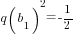 q(b_1)^2=-{1/2}