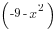 (-9-x^2)