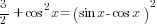 3/2+cos^2 x=(sin x-cos x)^2