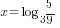 x=log_3 {5/9}