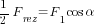 {1/2}F_rez=F_1cos{alpha}