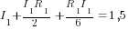 I_1+{I_1R_1}/2+{R_1I_1}/6=1,5