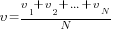 upsilon={upsilon_1+upsilon_2+ ... +upsilon_N}/N
