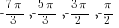 -{7{pi}}/3, -{5{pi}}/3, -{3{pi}}/2, -{pi}/2