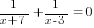 1/{x+7}+1/{x-3}=0