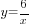 y=6/x