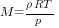 M={{rho}RT}/p