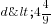 d<4{4/9}