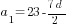 a_1=23-{7d}/2