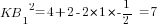{KB_1}^2=4+2-2*1*{-{1/2}}=7
