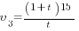 upsilon_3={(1+t)15}/t