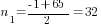 n_1={-1+65}/2=32