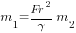 m_1={Fr^2}/{gamma}{m_2}
