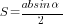 S={absin{alpha}}/2