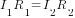 I_1R_1=I_2R_2