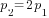 p_2=2p_1