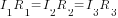 I_1R_1=I_2R_2=I_3R_3