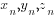 x_n, y_n, z_n