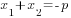 x_1+x_2=-p