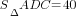 S_{Delta}ADC=40