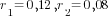 r_1=0,12,  r_2=0,08