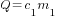 Q=c_1m_1