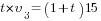 t*upsilon_3=(1+t)15
