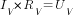 I_V*{R_V}=U_V