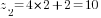 z_2=4*2+2=10