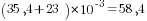 (35,4+23)*10^{-3}=58,4