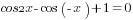 cos2x-cos({-}x)+1=0