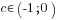 c in (-1;0)