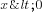 x<0