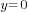 y=0