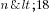n<18