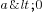 a<0