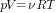 pV={nu}RT