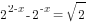 2^{2-x}-2^{-x}=sqrt{2}