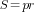 S=pr