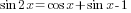 sin 2x=cos x+sin x-1
